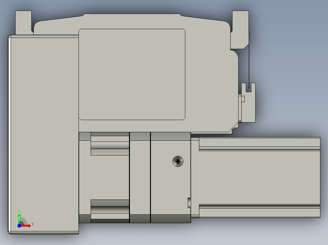 直线模组LHB21-L40-S1250-LD设计图纸前视图