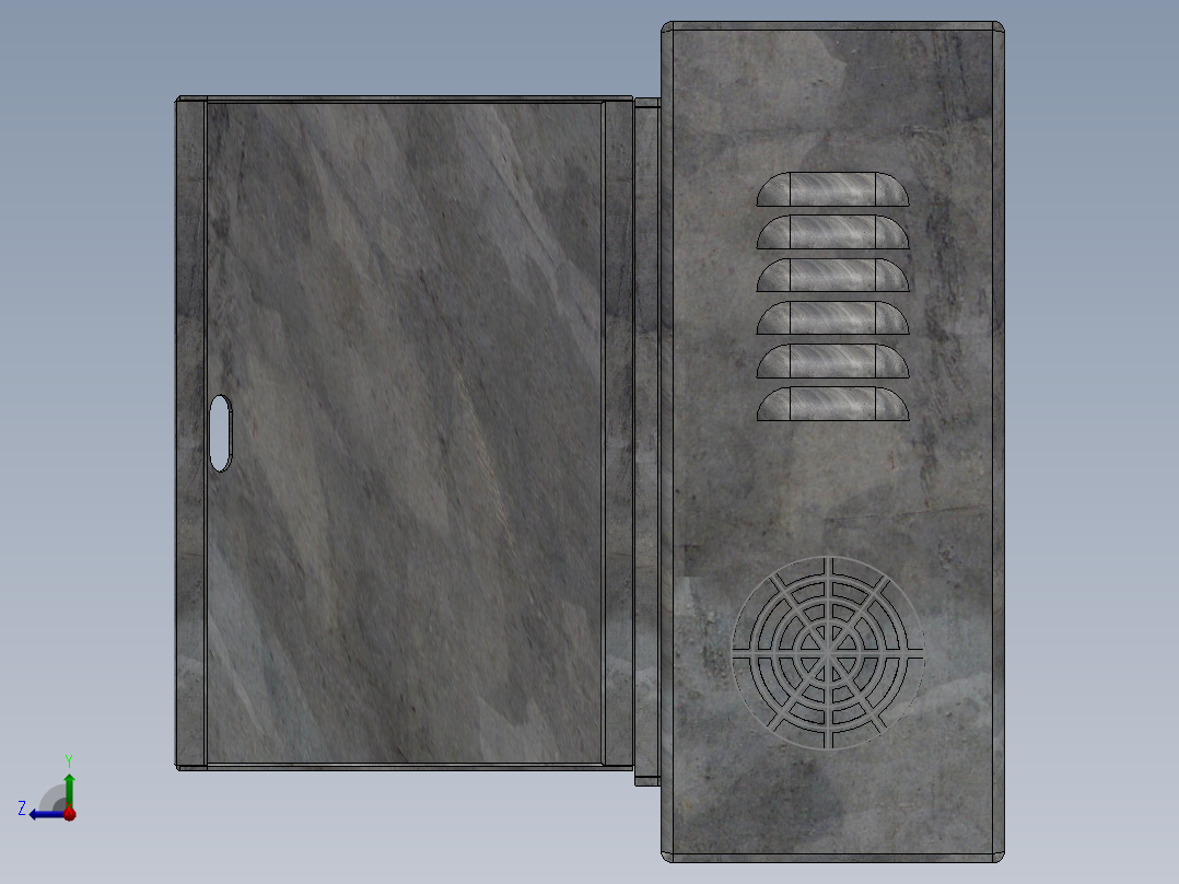 电气外壳右视图