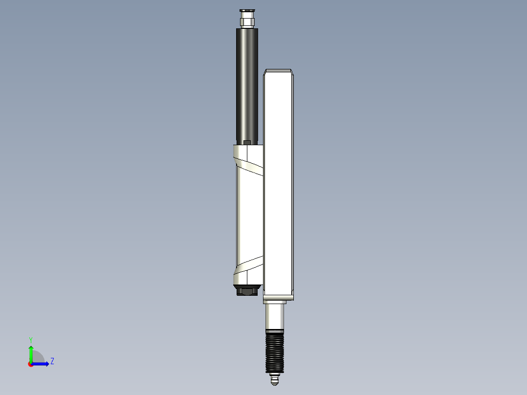 基恩士GT2-A50_kc图纸模型左视图