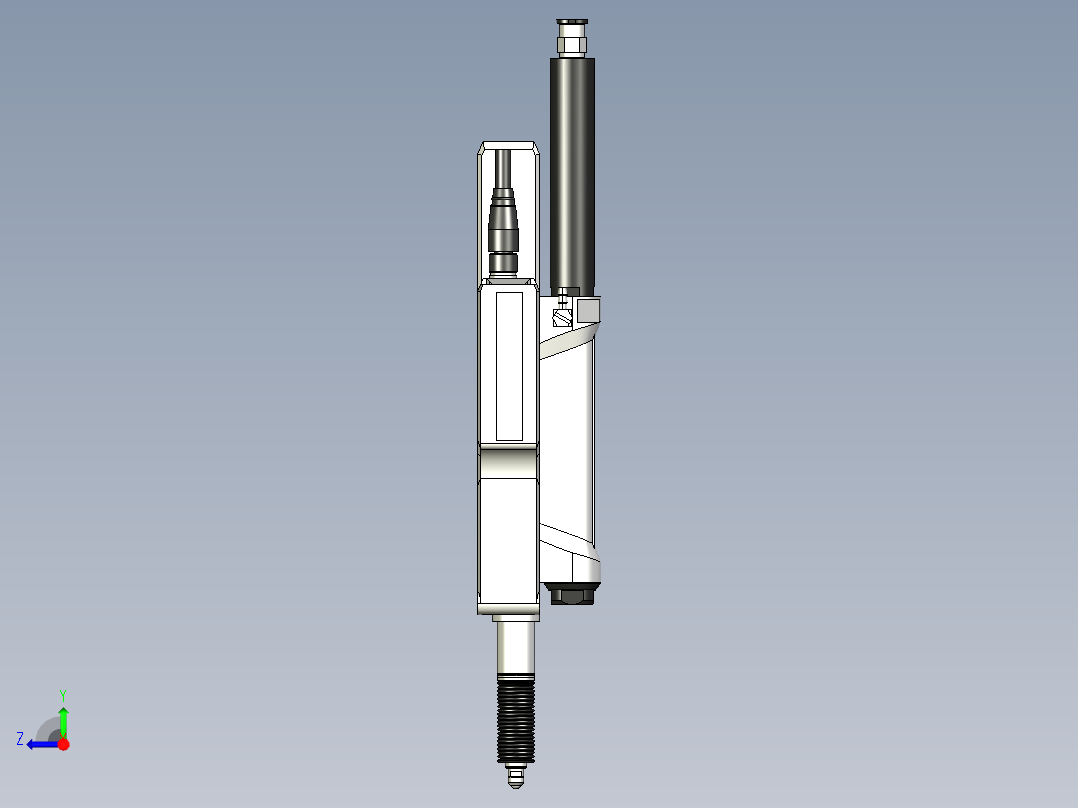 基恩士GT2-A50_kc图纸模型右视图