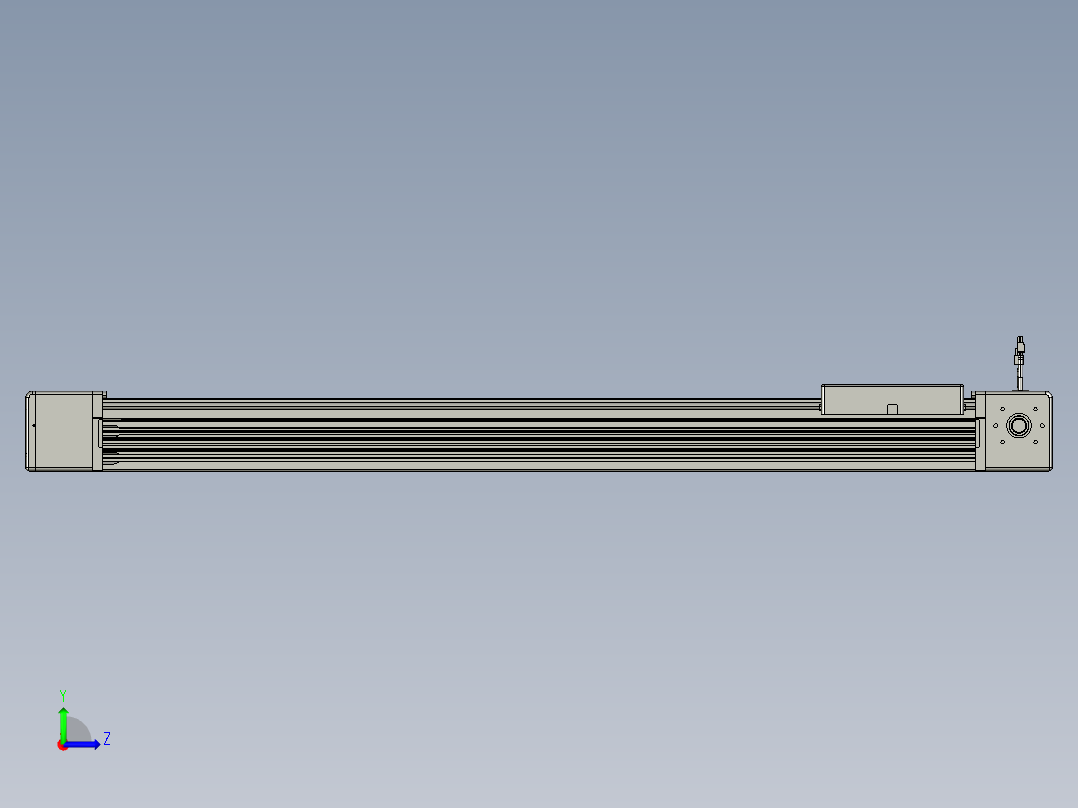 威洛博直线电机模组EB16-L208-S1050-L-ZP75-MS3-5K左视图
