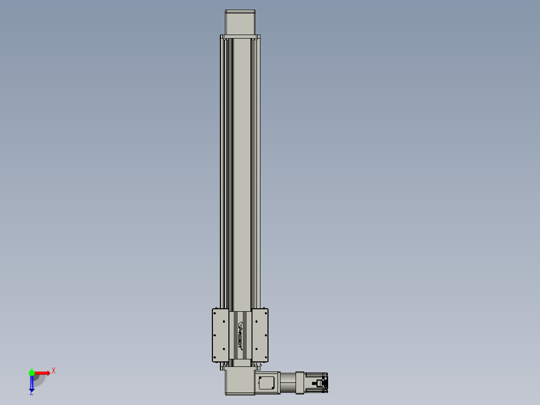 威洛博直线电机模组EB16-L208-S1050-L-ZP75-MS3-5K俯视图