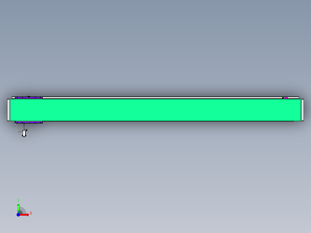 威洛博VL系列直线电机模组-VL17E3-S1950前视图