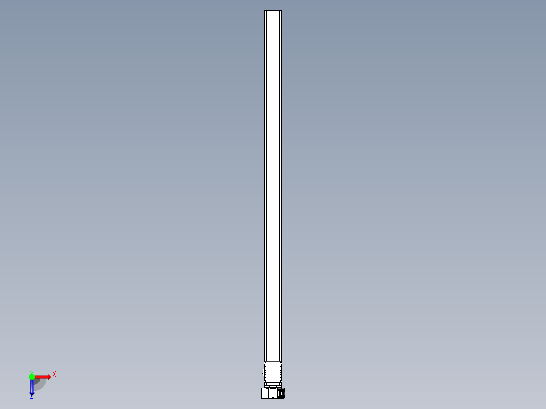 同步带全封闭直线模组TPA-HCB-105D-90-L2050-LP-C-P20-N3俯视图