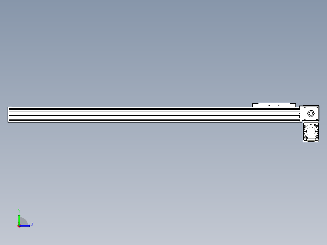 同步带全封闭直线模组TPA-HCB-14D-120-L950-RP-C-P40-N3左视图