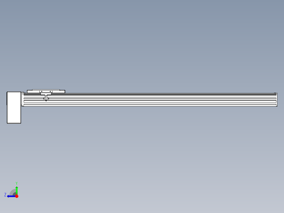 同步带全封闭直线模组TPA-HCB-14D-120-L950-RP-C-P40-N3右视图