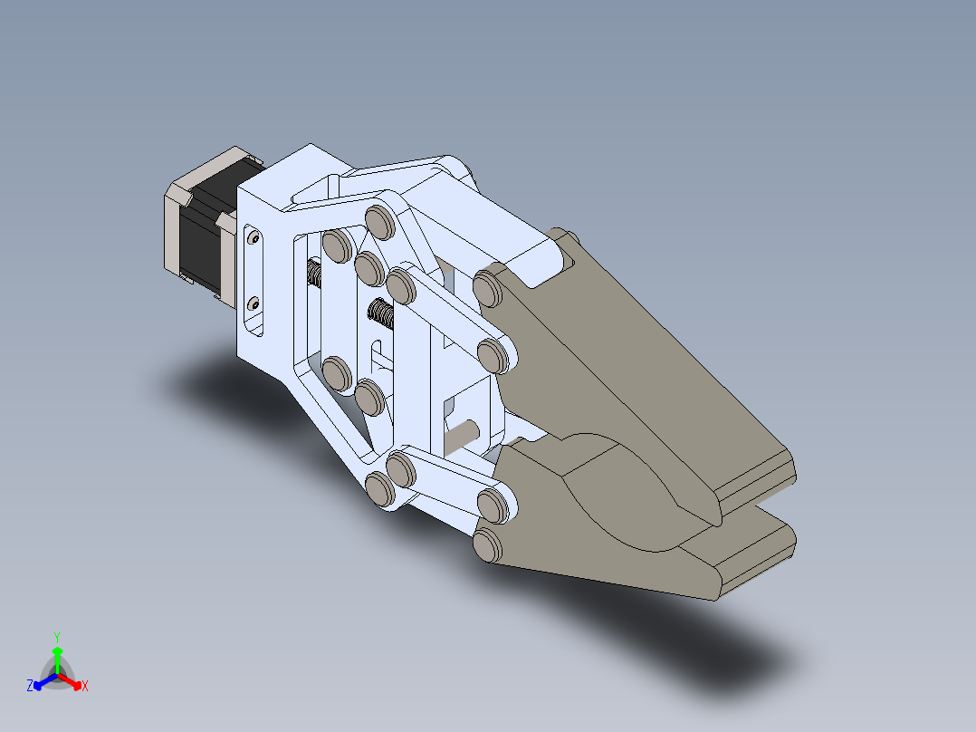 机械爪、机械手(2)正等轴测图