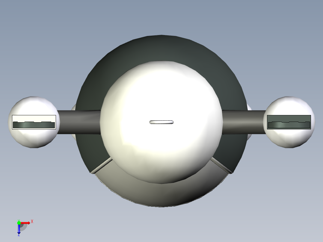 机器人usb集线器俯视图