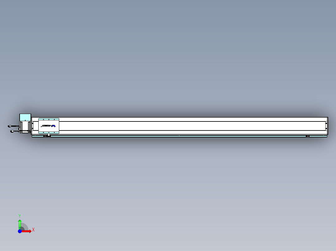 威洛博VBC同步带传动一无尘环境VBC14-L45-S2000-BRU-ZP75-C3前视图