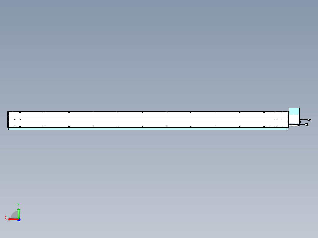 威洛博VBC同步带传动一无尘环境VBC14-L45-S2000-BRU-ZP75-C3后视图
