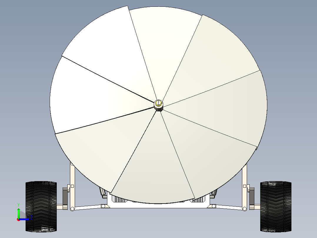 Lunar TORCH太阳能电动月球车左视图