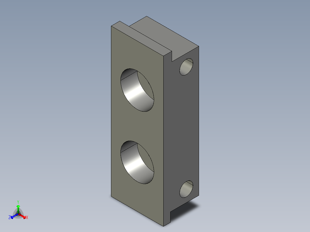 基恩士FS2-60G_bracket_kc图纸模型主视图