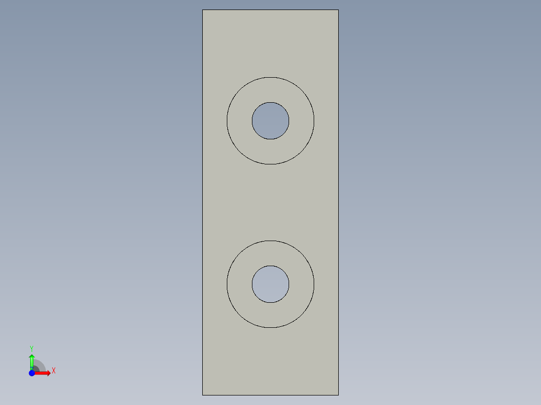 基恩士FS2-60G_bracket_kc图纸模型前视图