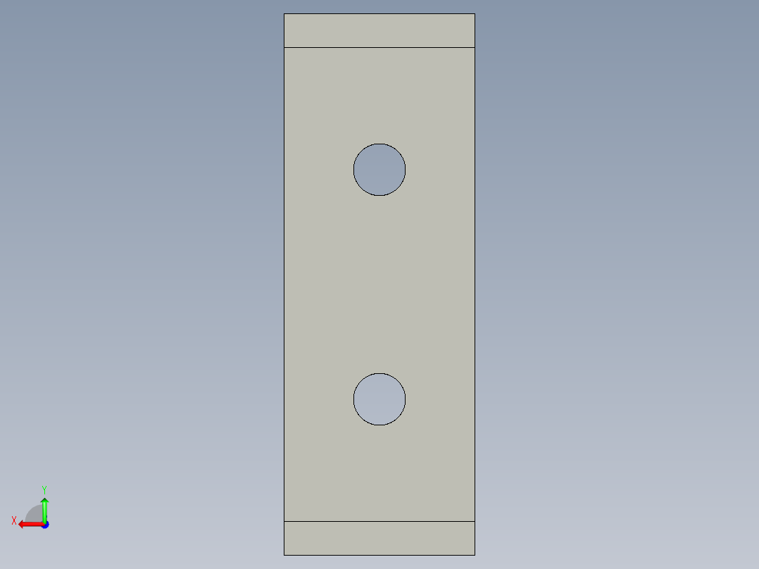 基恩士FS2-60G_bracket_kc图纸模型后视图
