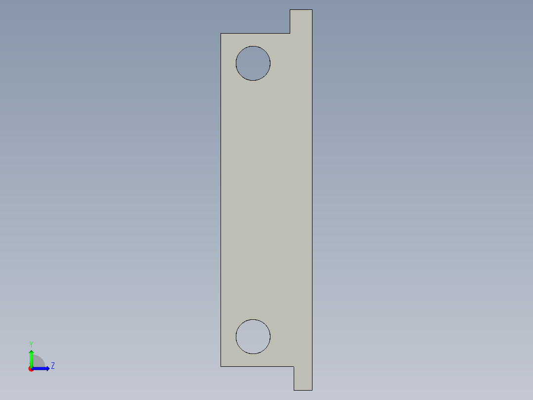 基恩士FS2-60G_bracket_kc图纸模型左视图