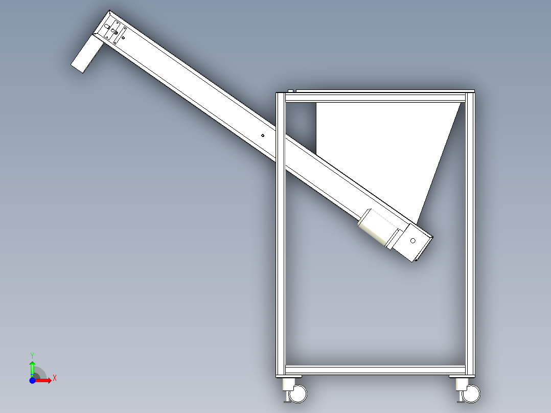 皮带自动上料机构模型==740922=20前视图
