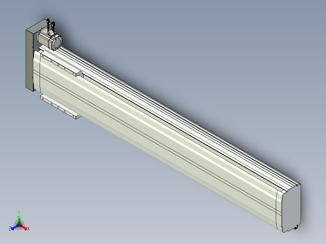 VF丝杆传动-一般环境VF27-Lxx-C-S1500-BR-ZP75-D3正等轴测图