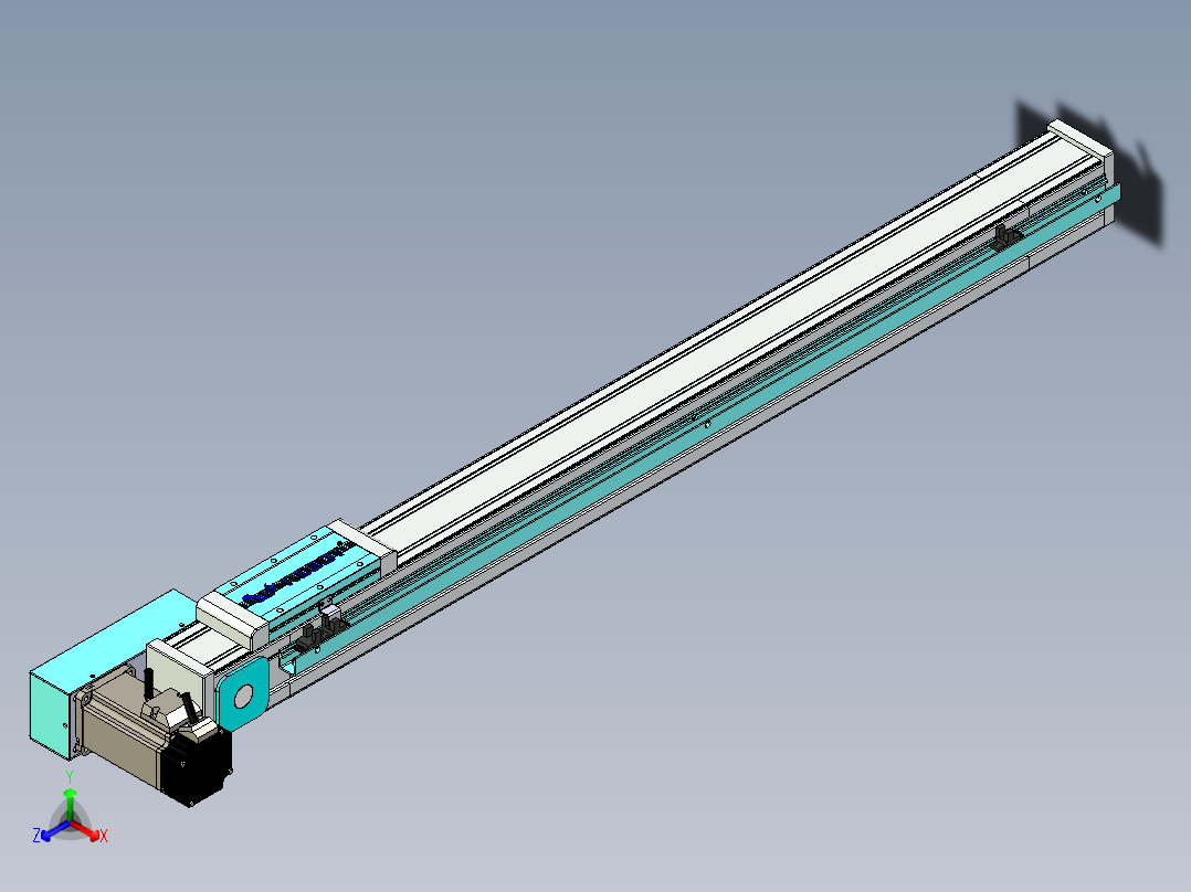 欧规系列-LB6A-L65-S750-BR-ZP40-C3正等轴测图