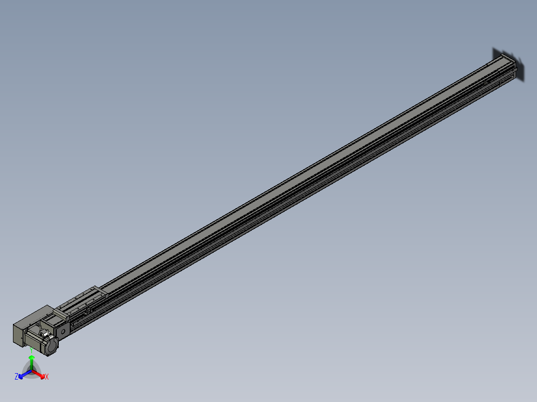 欧规系列-LB8-L75-S2300-BR-ZP75-C3正等轴测图