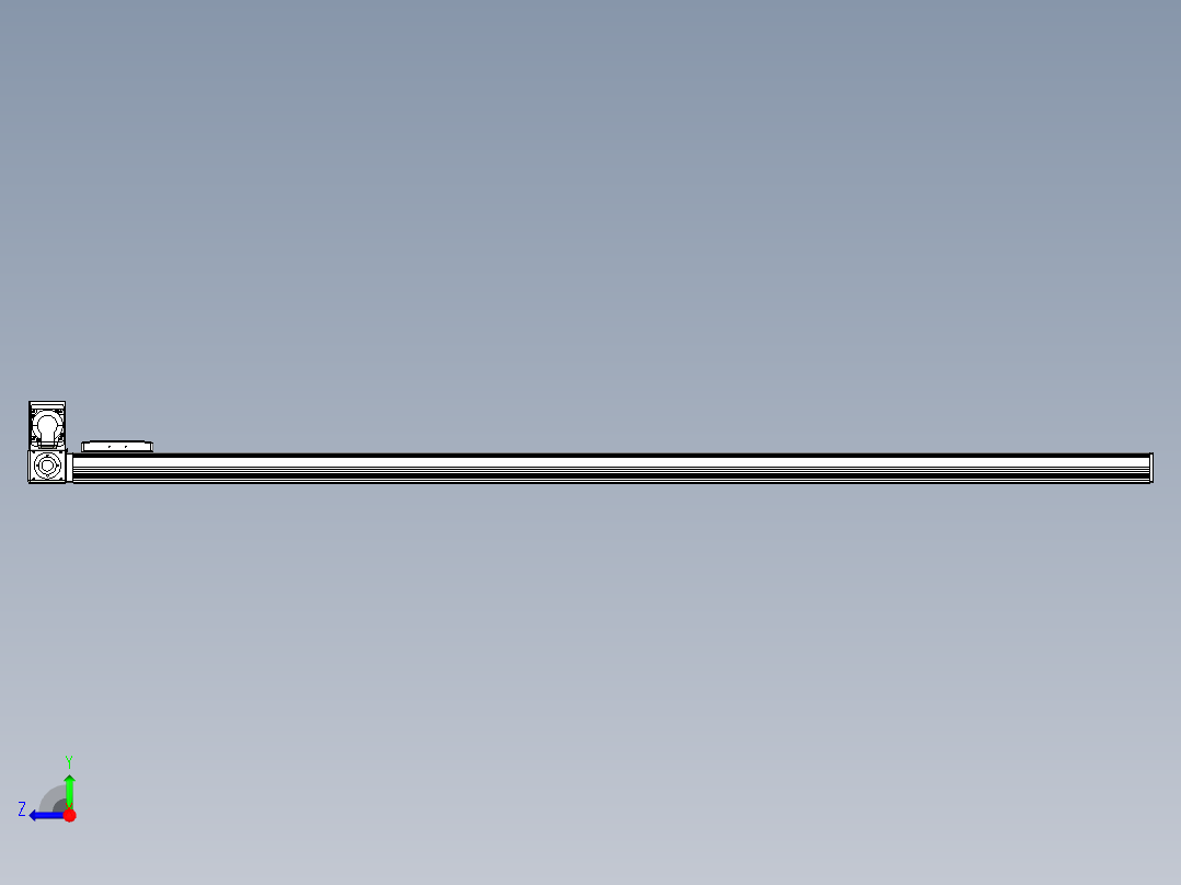 同步带全封闭直线模组TPA-HCB-105D-90-L1750-LU-Y-P20-N3右视图