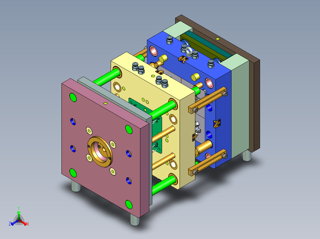 散热风扇模具主视图