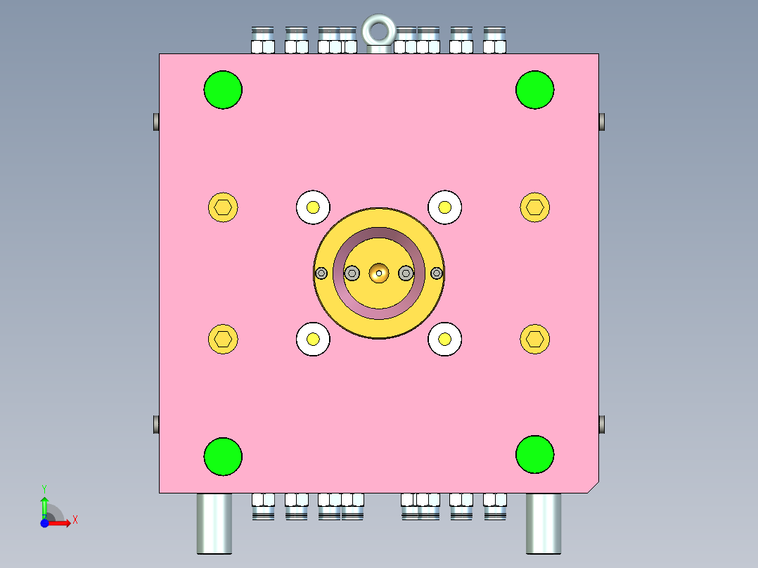 散热风扇模具前视图