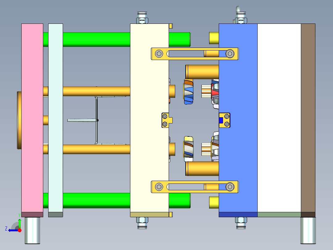 散热风扇模具右视图