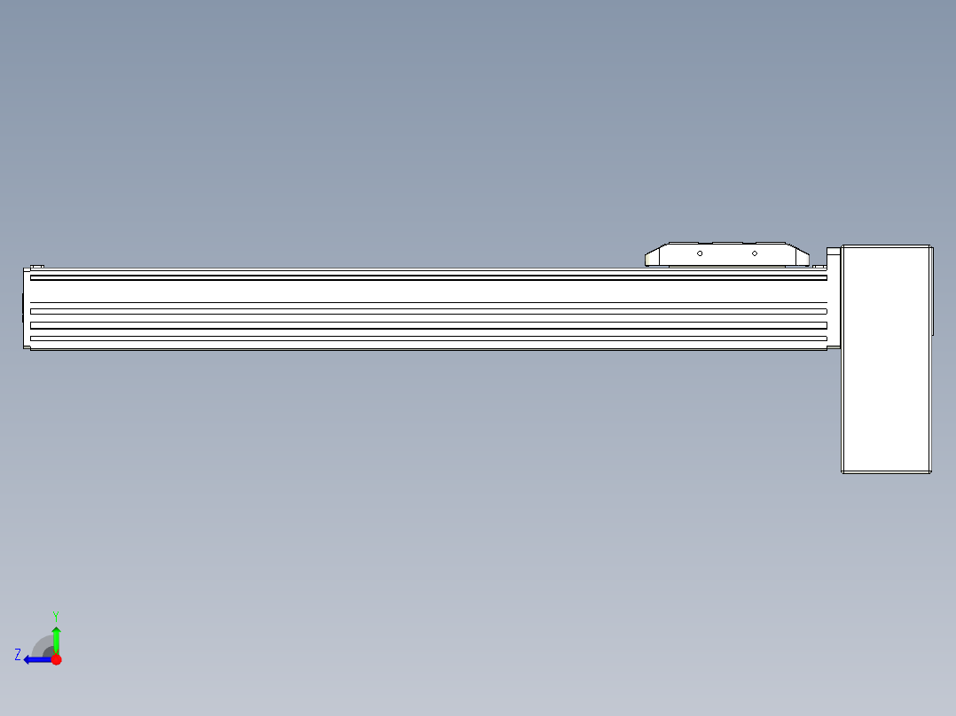 同步带全封闭直线模组TPA-HCB-85D-90-L400-LP-C-P20-N3右视图