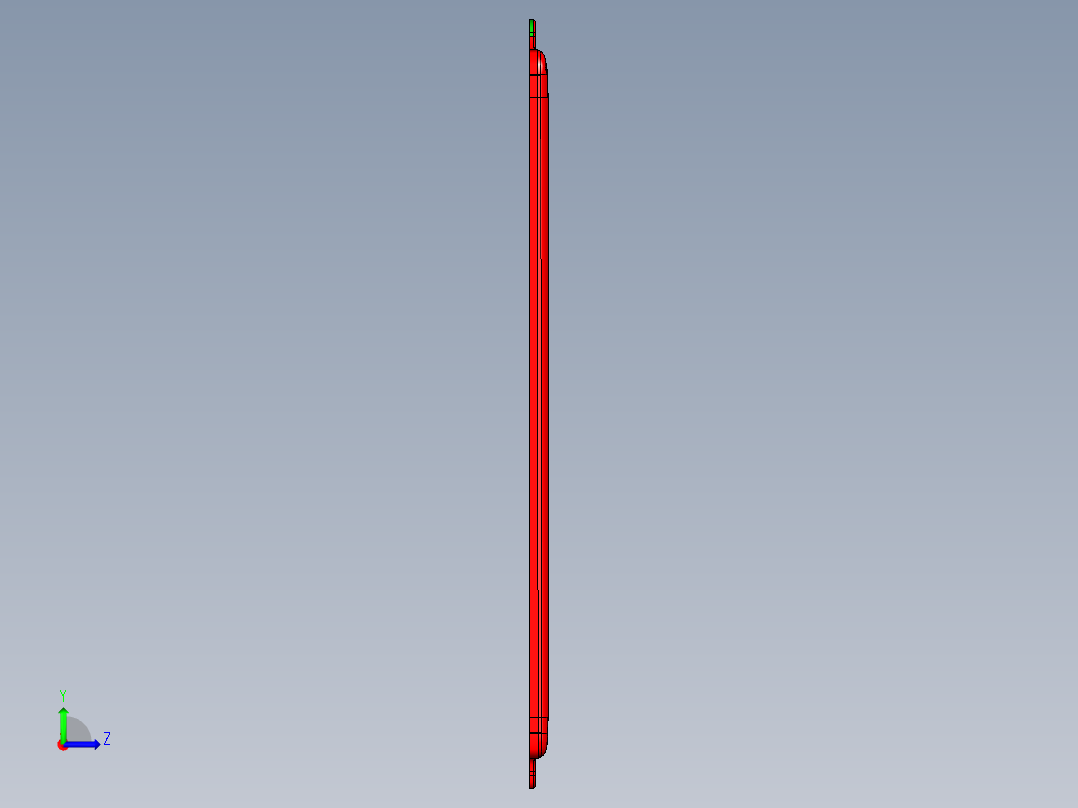 笔记本A壳全铣铣外观面程序模型左视图