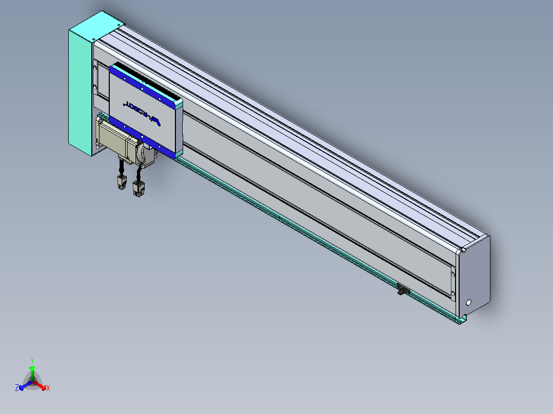 威洛博VC丝杆传动-无尘环境VC14-Lxx-C-S600-BL-ZP40-C3主视图