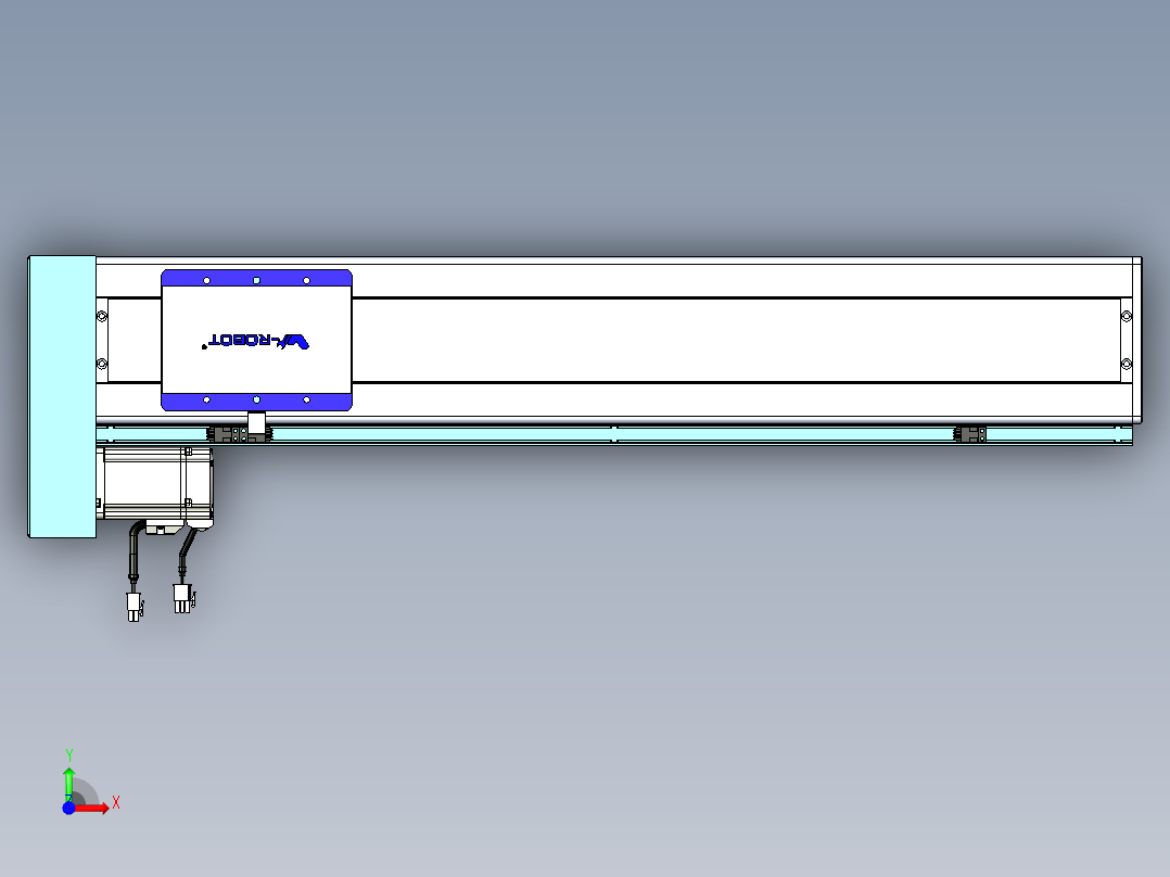 威洛博VC丝杆传动-无尘环境VC14-Lxx-C-S600-BL-ZP40-C3前视图