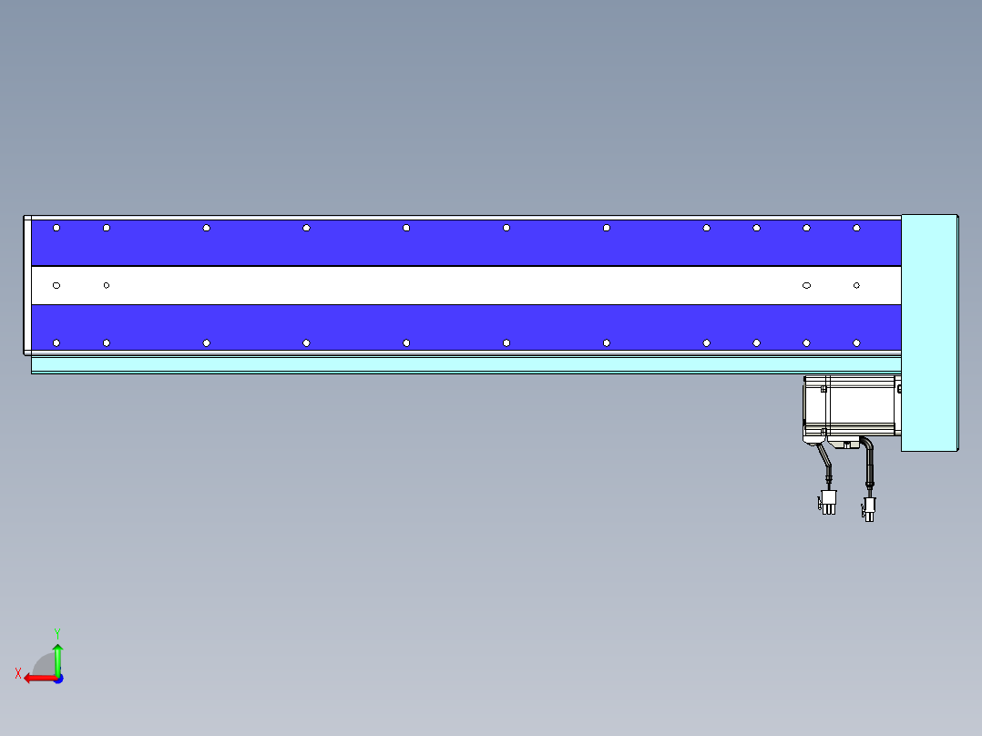 威洛博VC丝杆传动-无尘环境VC14-Lxx-C-S600-BL-ZP40-C3后视图