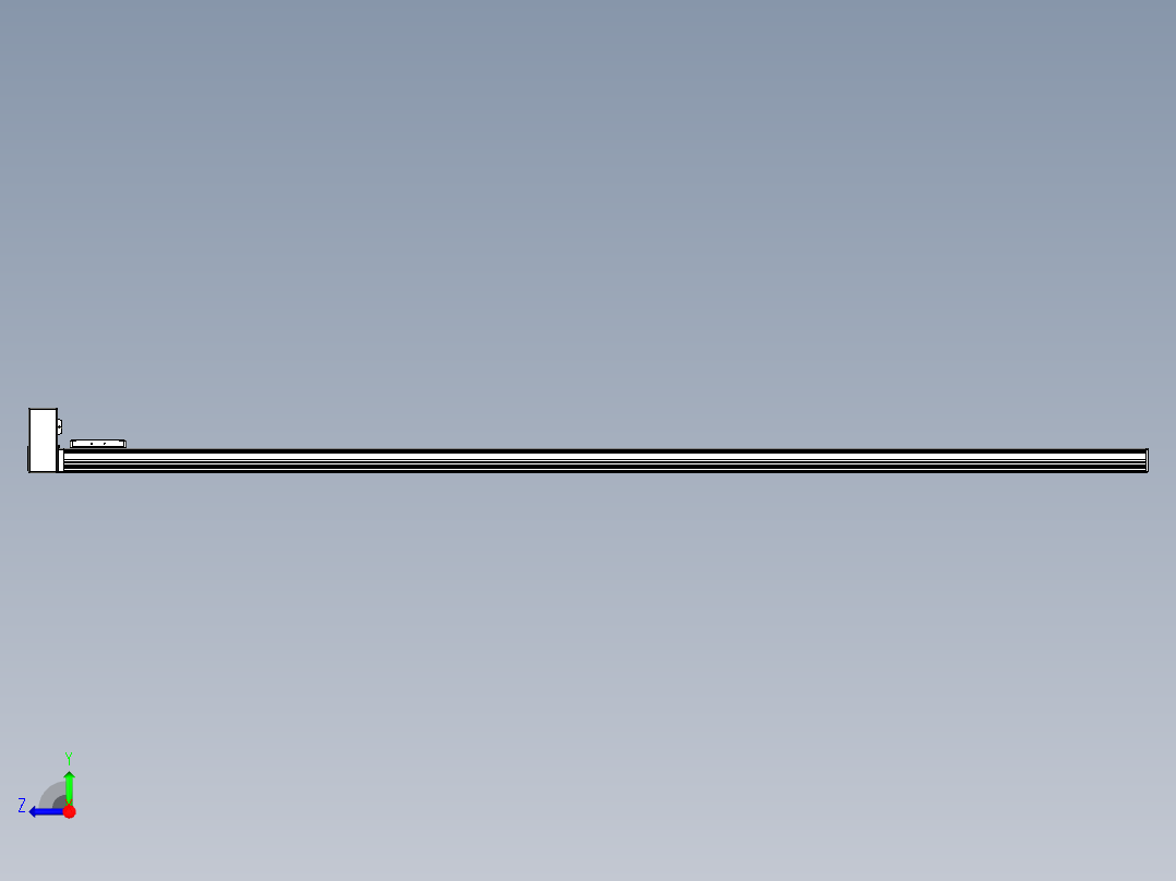 同步带全封闭直线模组TPA-HCB-105D-90-L2300-RU-Y-P20-N3右视图