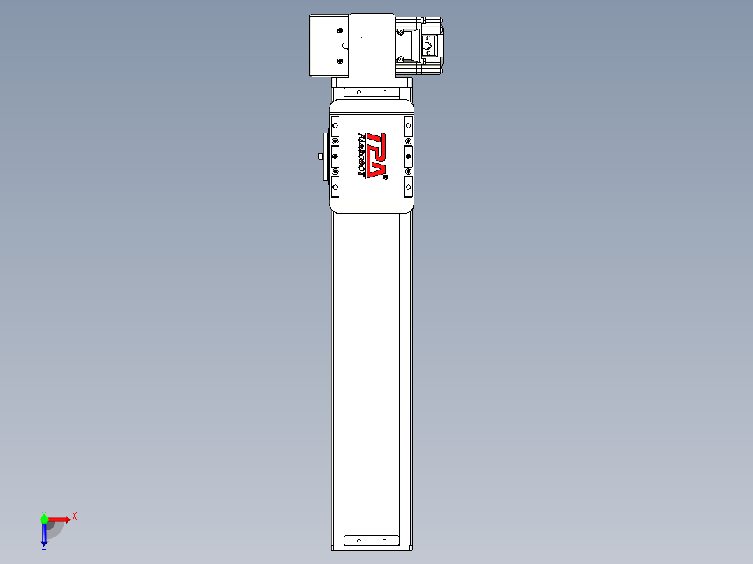 同步带全封闭直线模组TPA-HCB-85D-90-L300-RP-C-P20-N3俯视图