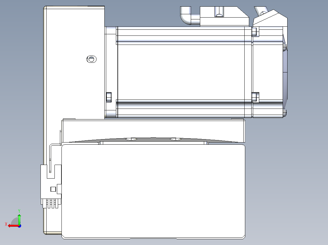 同步带全封闭直线模组TPA-HCB-120D-90-L600-RU-C-P40-N3后视图