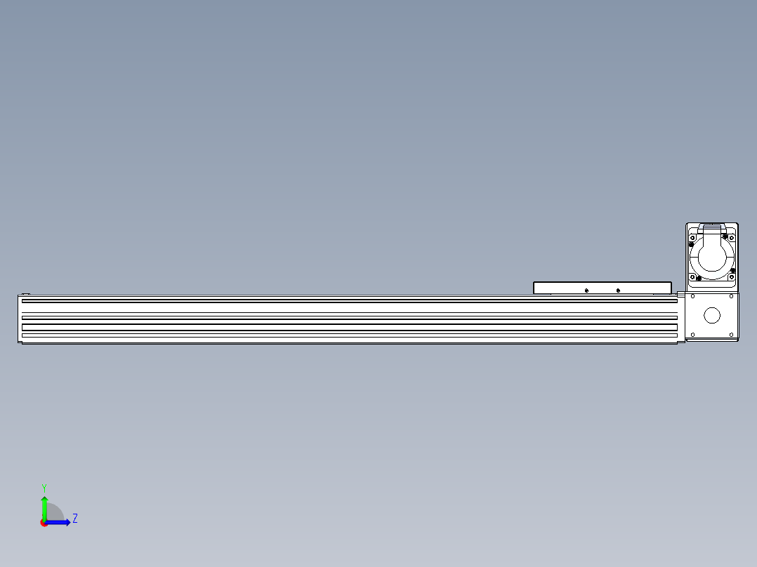 同步带全封闭直线模组TPA-HCB-120D-90-L600-RU-C-P40-N3左视图