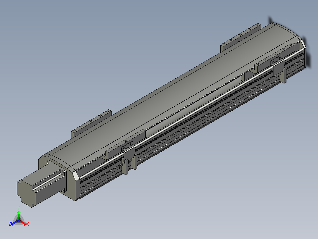 直线模组WG-LHA12-S450-M设计图纸主视图