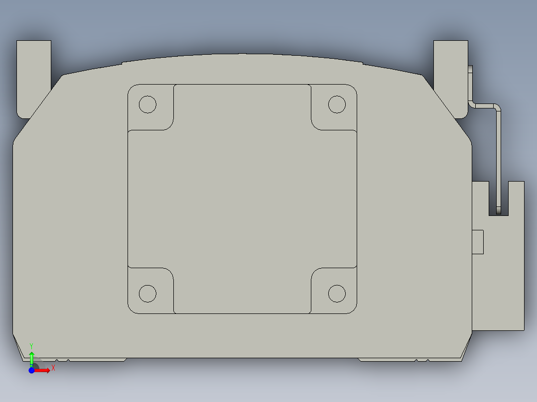 直线模组WG-LHA12-S450-M设计图纸前视图