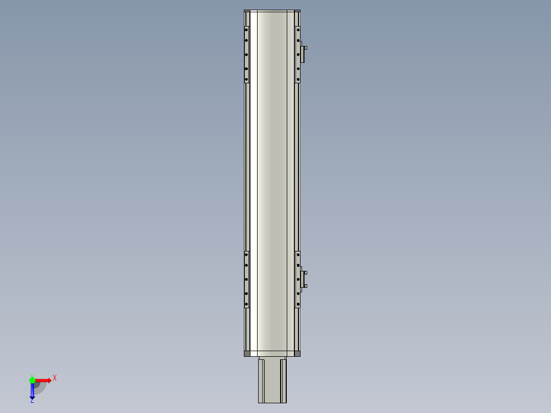 直线模组WG-LHA12-S450-M设计图纸俯视图