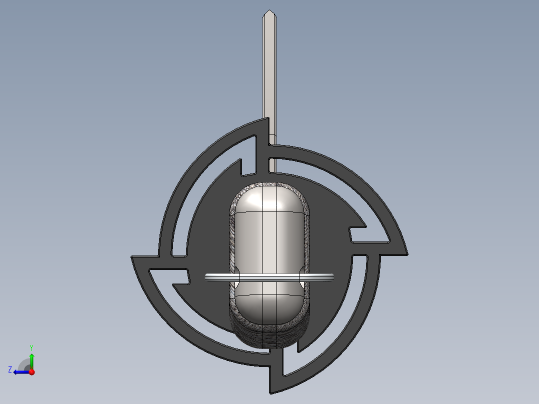 长手柄东洋武士刀右视图