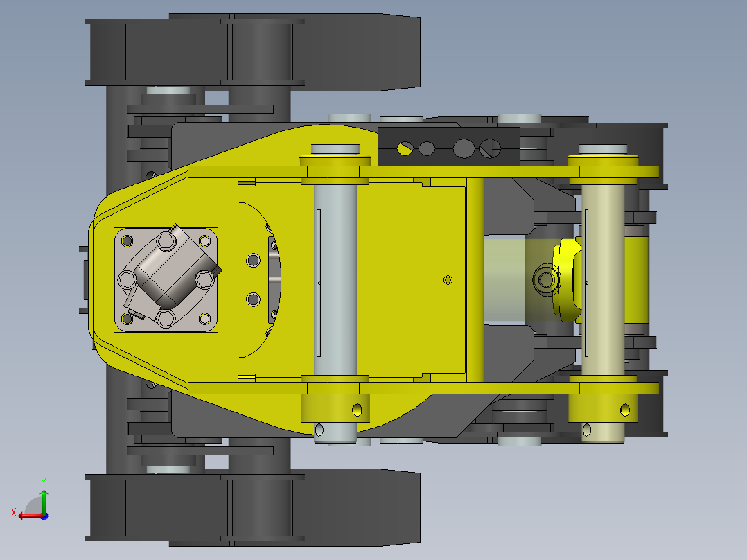 04单缸抓木器三维===910648==300后视图