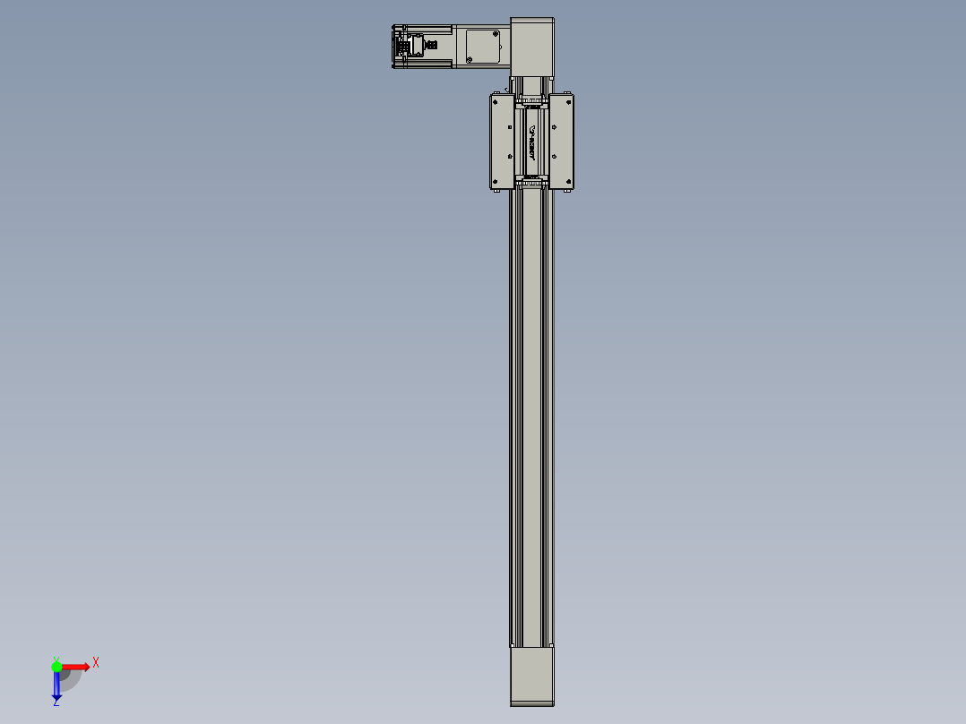 威洛博直线电机模组EB6-L140-S600-L-P40-MS3俯视图