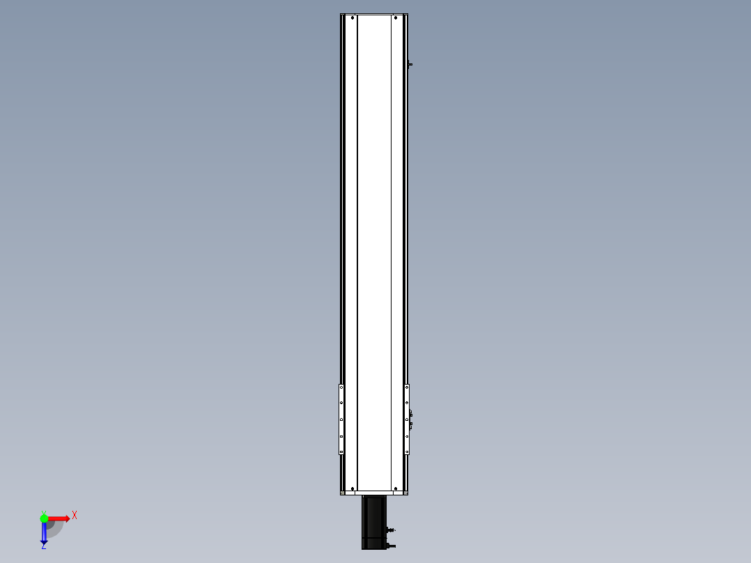Toyo东佑达直线模组-ETH22-1150-BC-750W+煞車俯视图