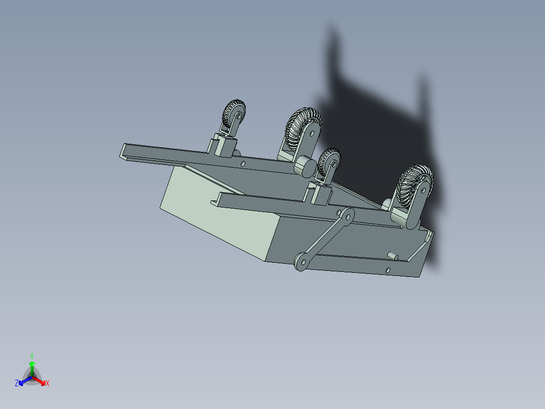 卸料小车主视图
