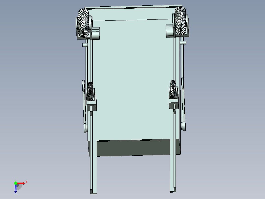 卸料小车俯视图
