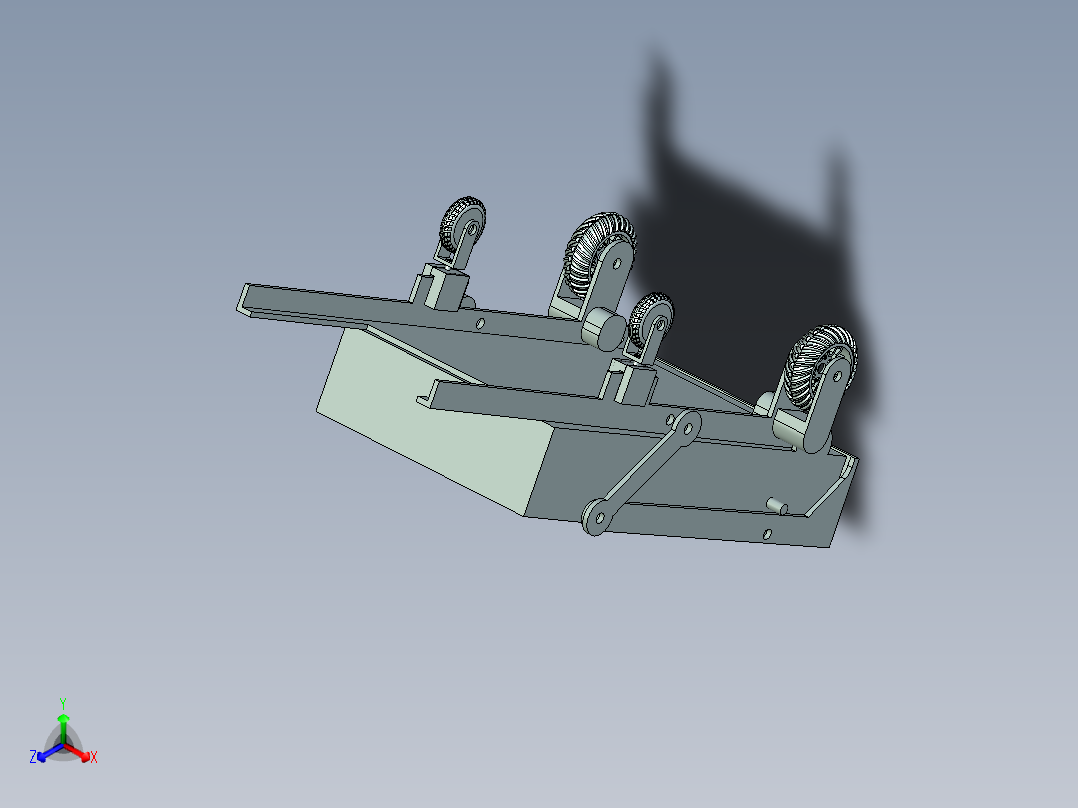 卸料小车正等轴测图