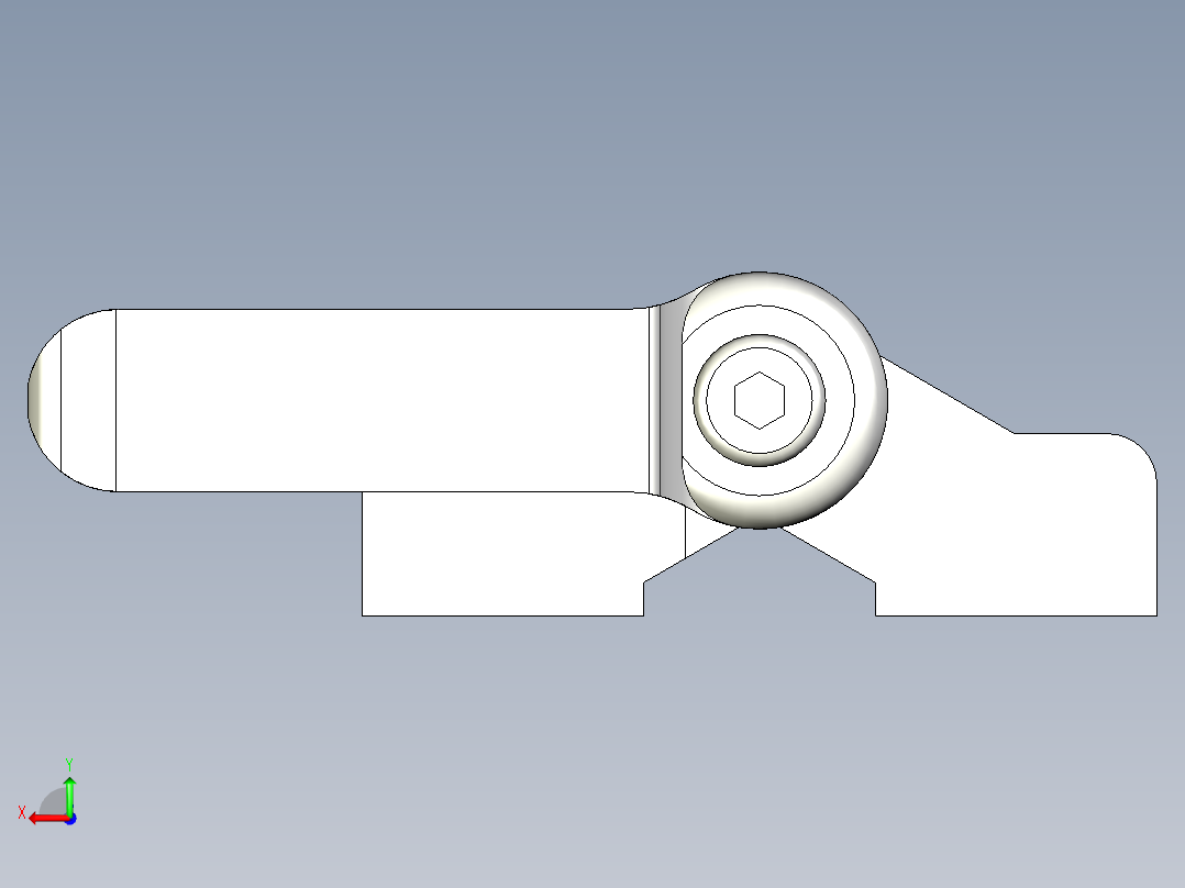 工程塑膠鉸鏈CFA-ERS-3D多系列多零件图纸模型后视图
