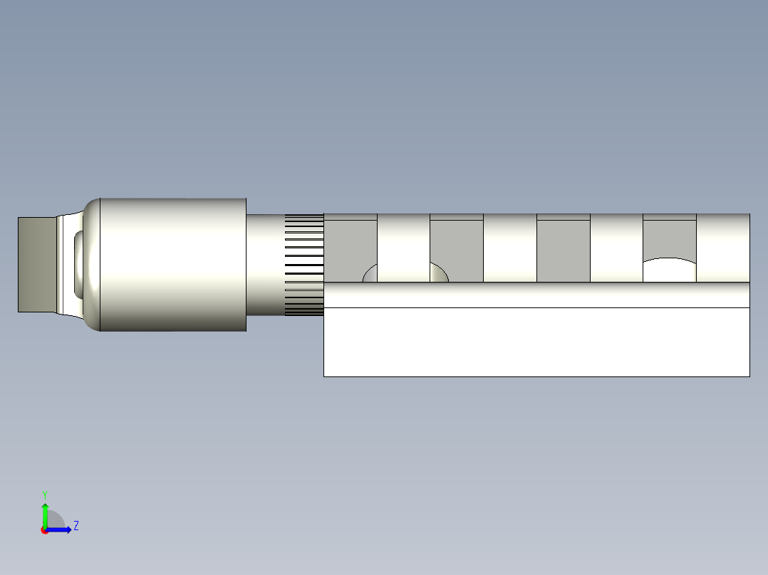 工程塑膠鉸鏈CFA-ERS-3D多系列多零件图纸模型左视图