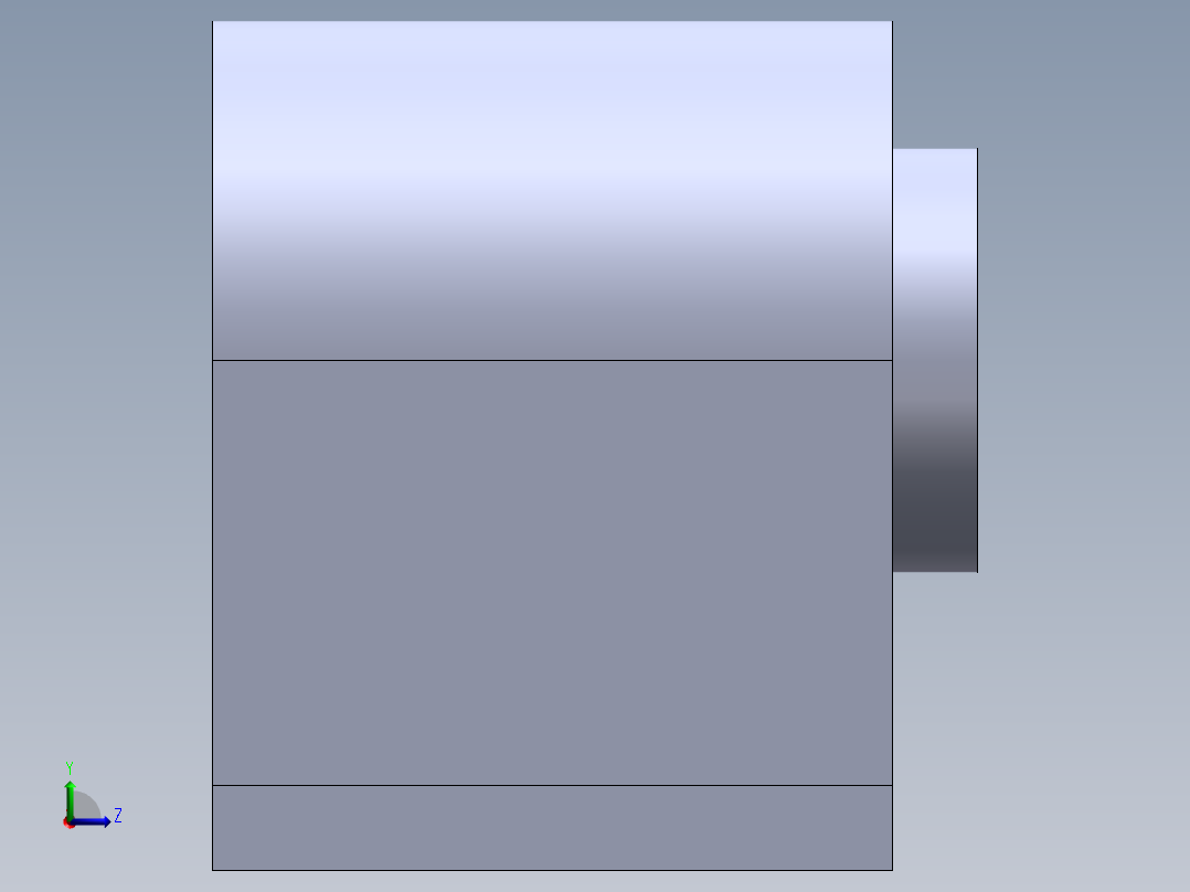 S4 直线滑座左视图