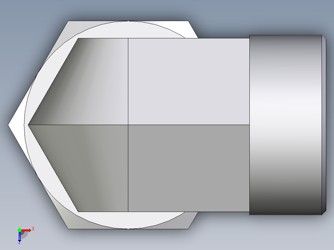 卡套式工业通用硬管接头EO_Swivel_nut_elbow_EW38SOMDCF俯视图